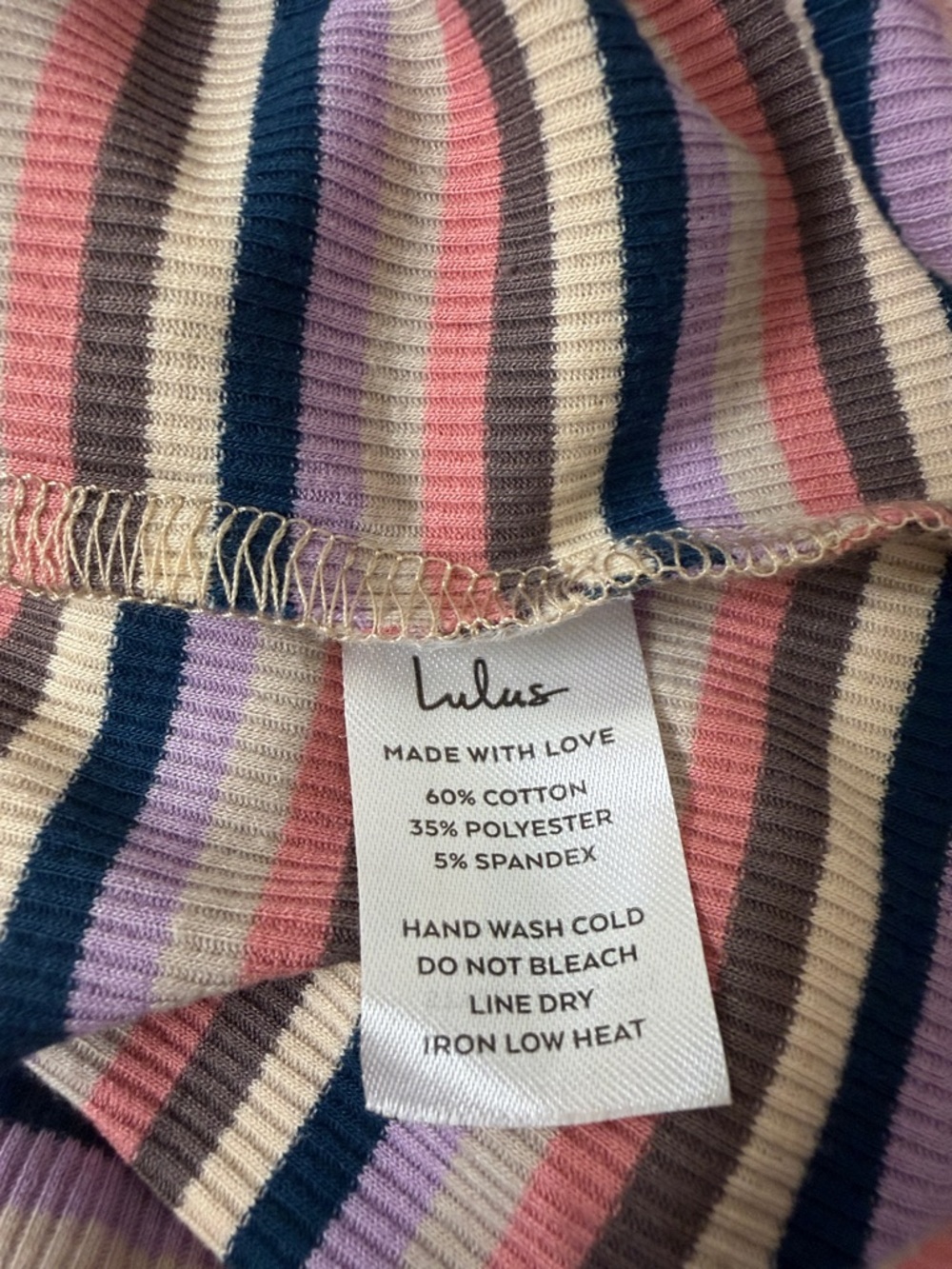 Lulus Constant Aesthetic Purple Multi-Striped Long Sleeve Top - Picture 8 of 9